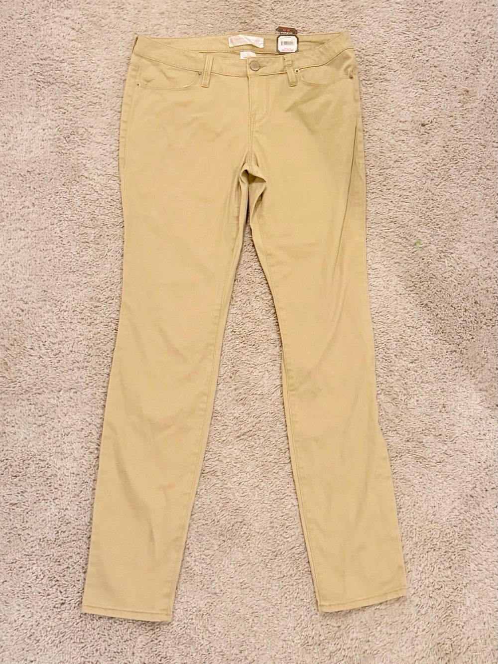 No Boundaries Juniors Size 11 Khaki Skinny Pants NWT Stretch Beige
